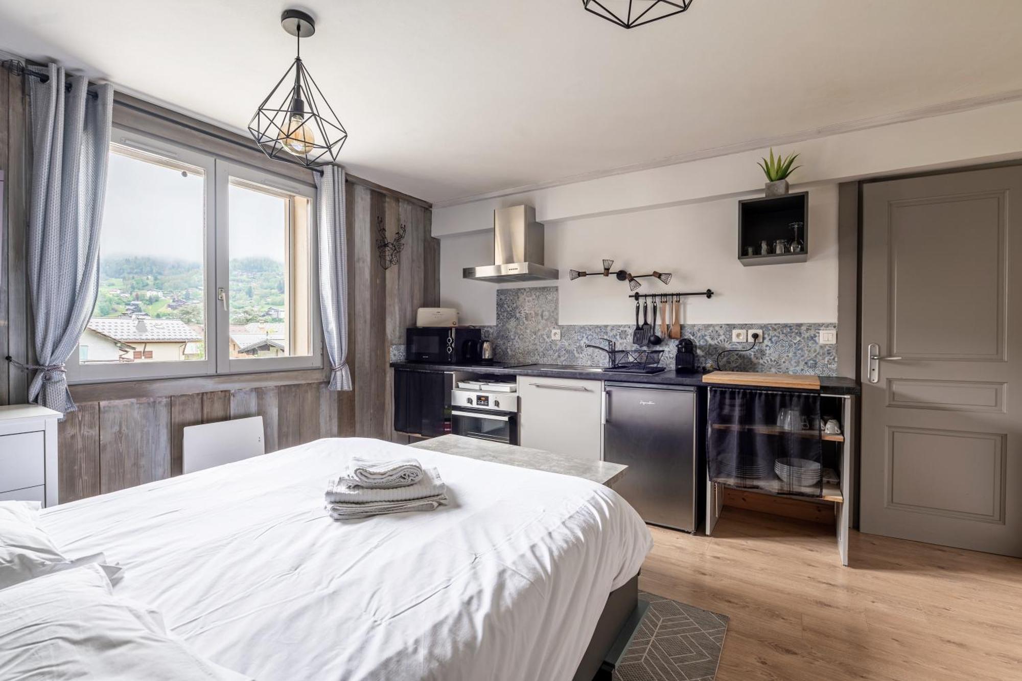 Appartements Vue Mont-Joly A 2 Pas Tramway Mont-Blanc - Studio 1 Piece Saint-Gervais-les-Bains Exterior foto